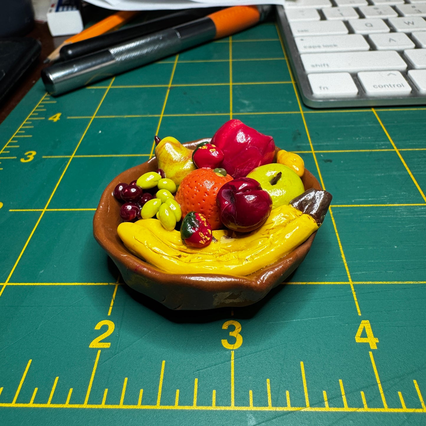 Miniature Fruit Bowl Magnet